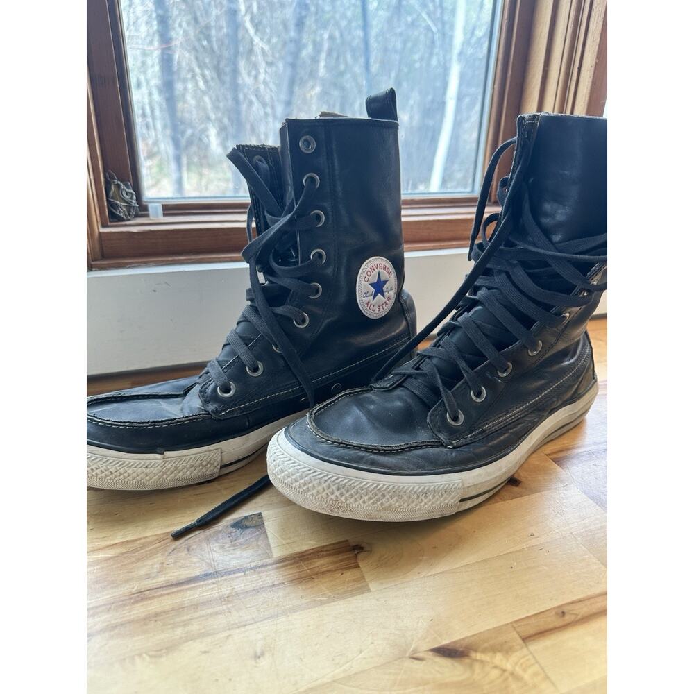 Converse Chuck Taylor All Star Leather CLASSIC Shoes Black Men’s Size 9 RARE